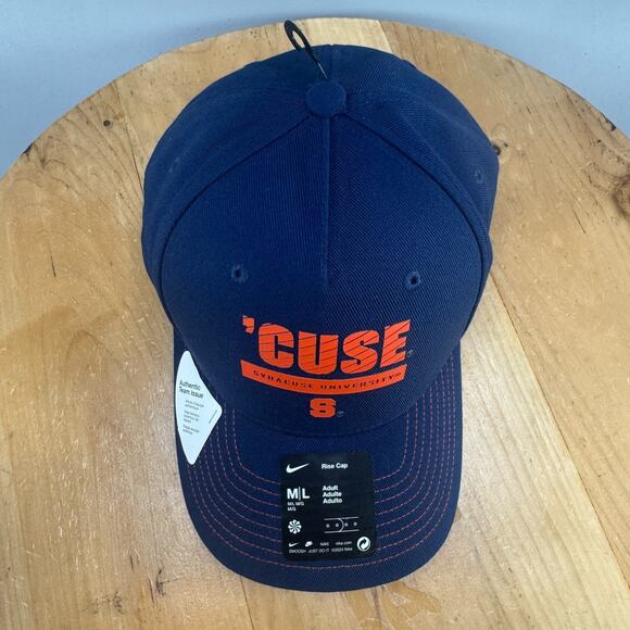 Nike Syracuse 'CUSE University On Field Rise Cap Hat Size M/L Team Issue Dri Fit - Picture 5 of 10